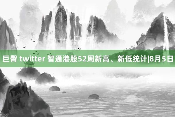 巨臀 twitter 智通港股52周新高、新低统计|8月5日