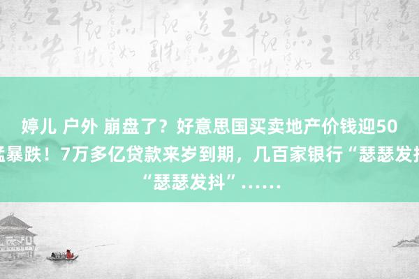 婷儿 户外 崩盘了？好意思国买卖地产价钱迎50年来最猛暴跌！7万多亿贷款来岁到期，几百家银行“瑟瑟发抖”……